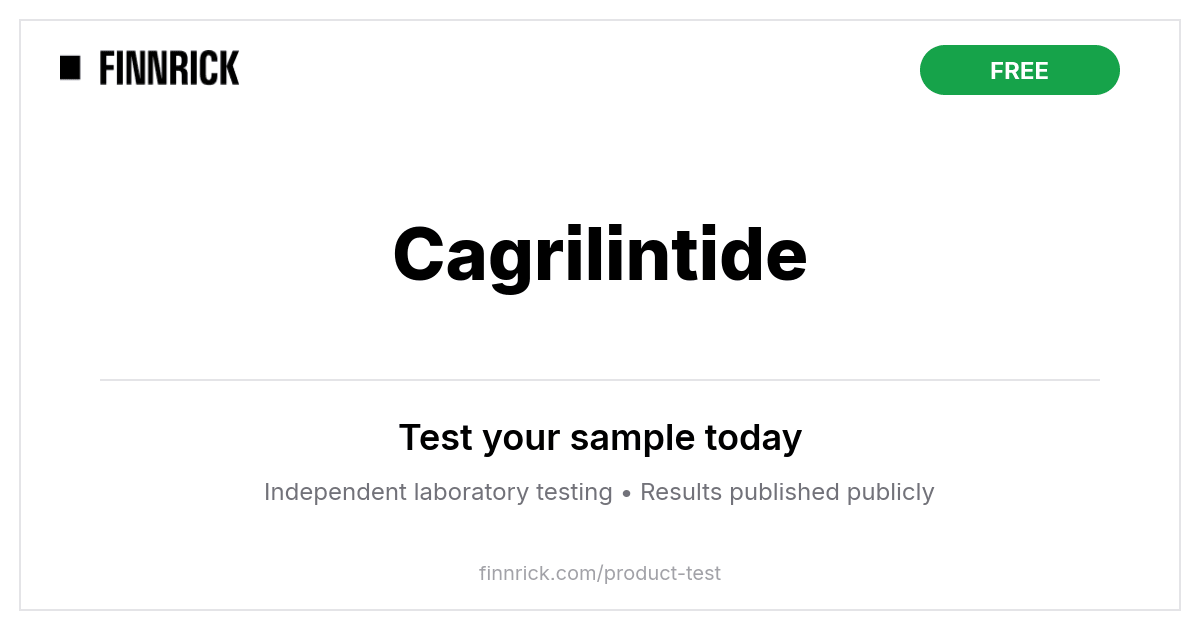 Free Cagrilintide Testing | Finnrick