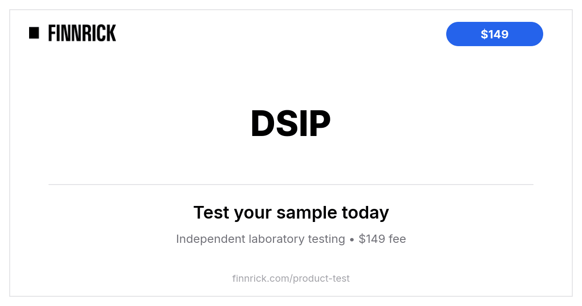 ghk cu peptide neurogan Test DSIP for $149