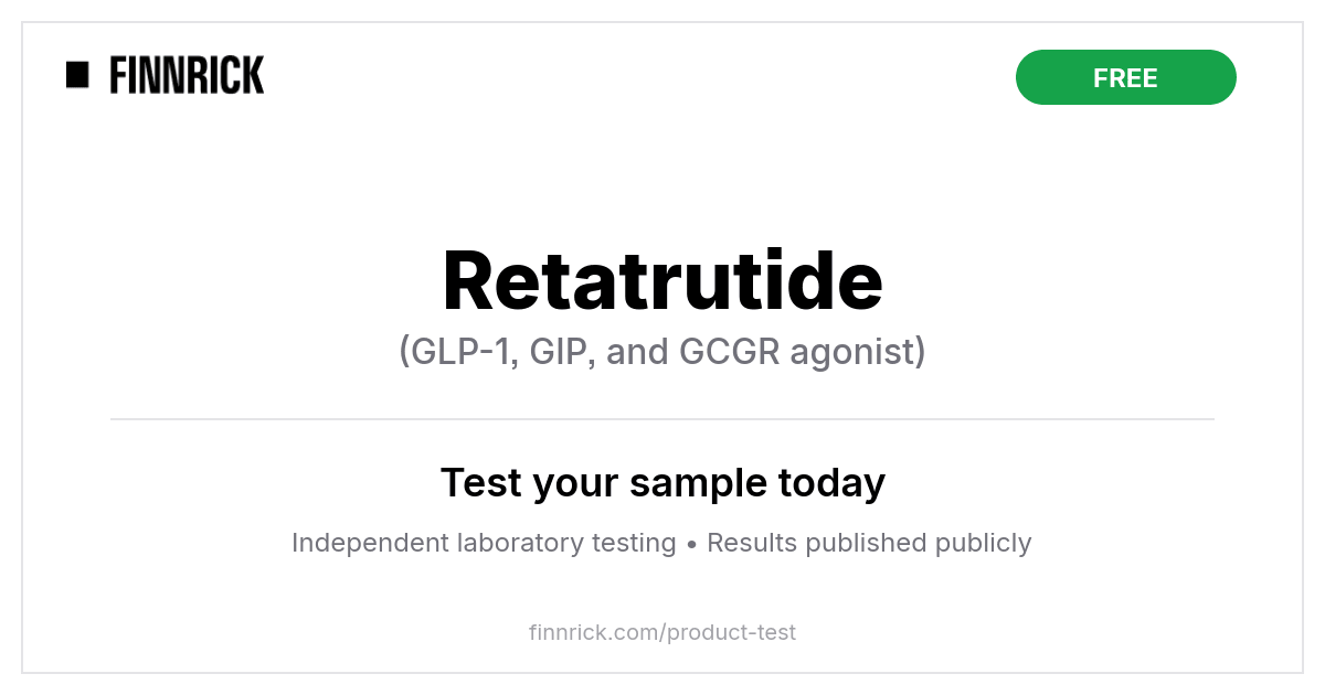 Free Retatrutide Testing