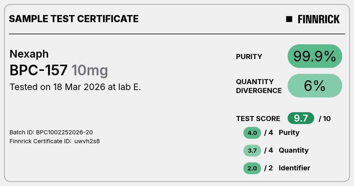 can bpc 157 be tested BPC-157 for athletes and injury treatment: Science, safety, and legal  concerns
